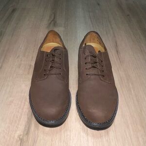 St. John's Bay Men's Leather Brown Oxfords Size Mens 9. Dry Comfort Weatherproof